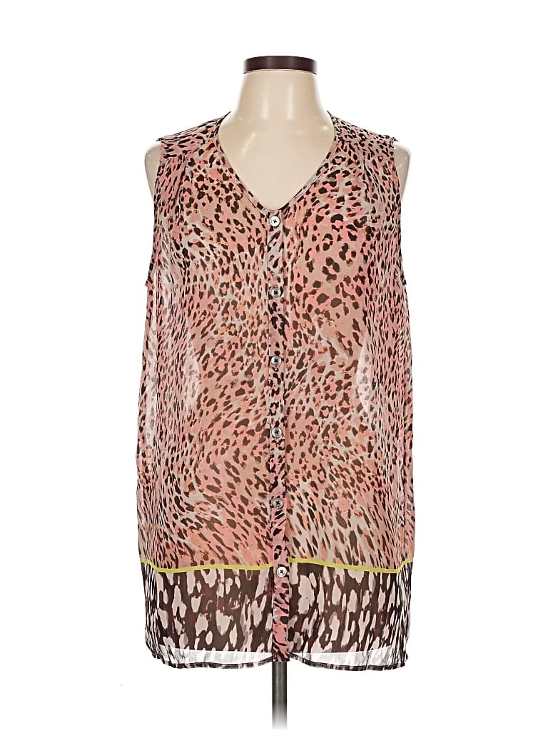 CABI Pre-owned Sleeveless Blouse In Brown