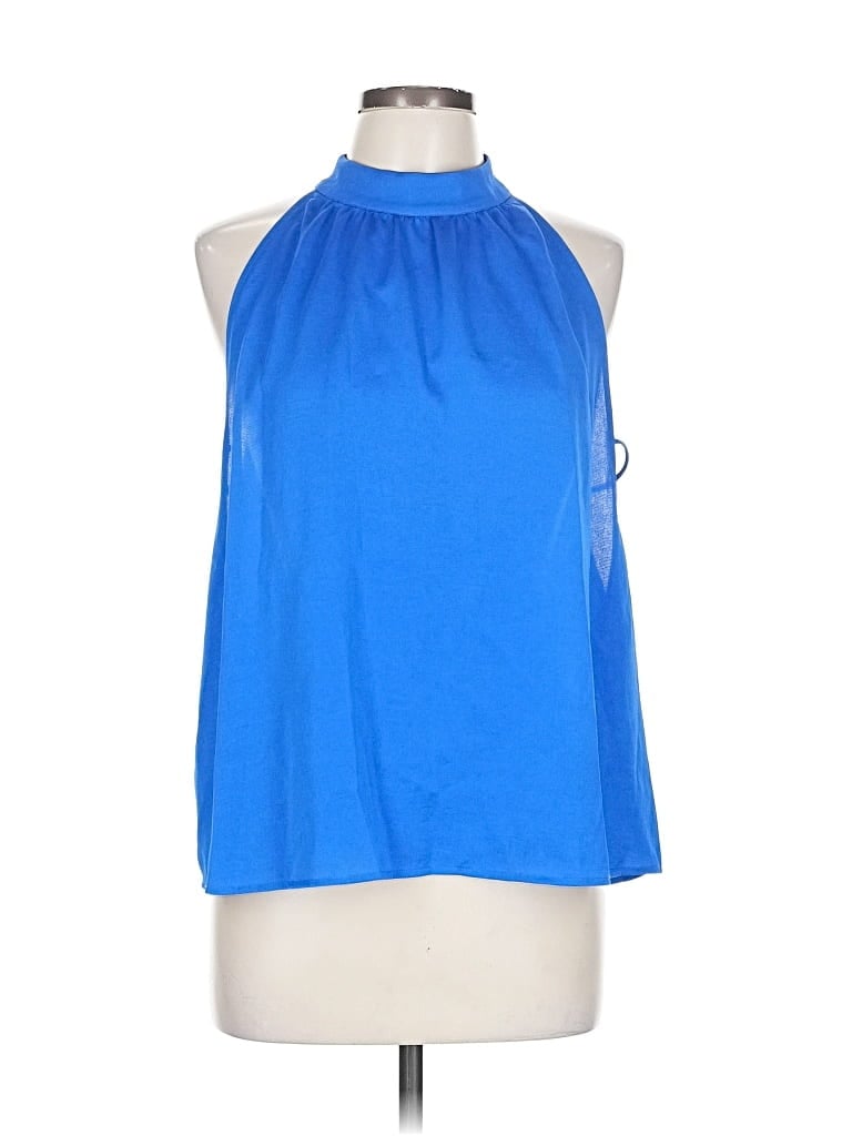Click to view more detailed imagery on our partner's website Pre-owned Express Sleeveless Blouse In Blue