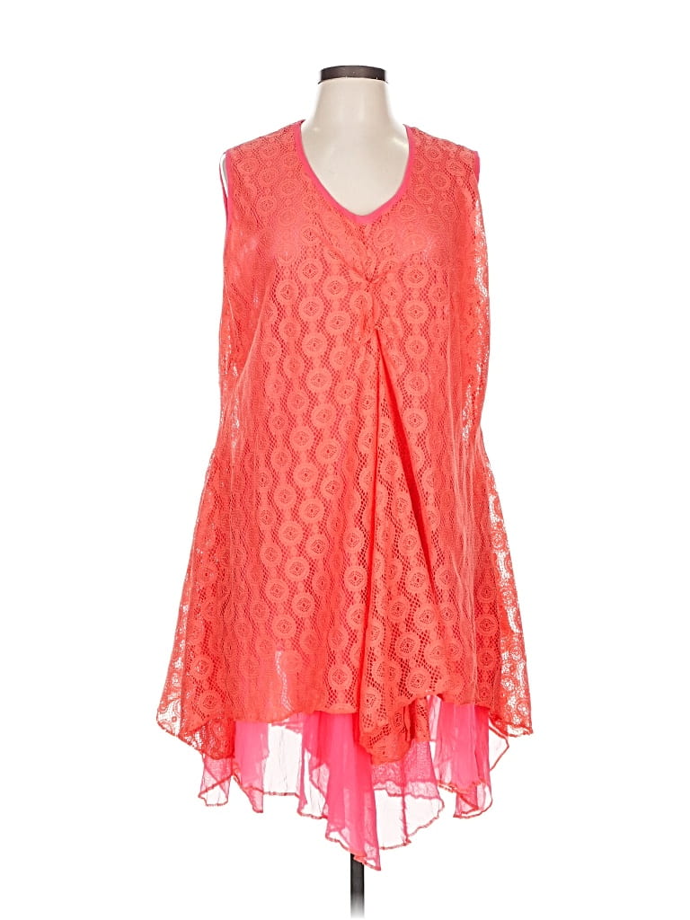 Pre-owned Assorted Brands Cocktail Dress In Orange