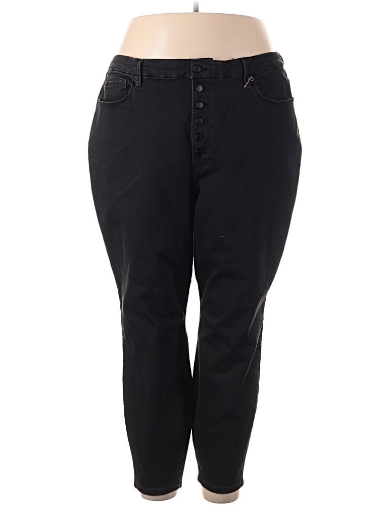 Pre-owned Good American Jeggings In Black