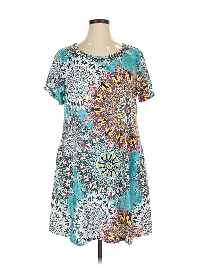 Pre-owned Unbranded Casual Dress In Blue