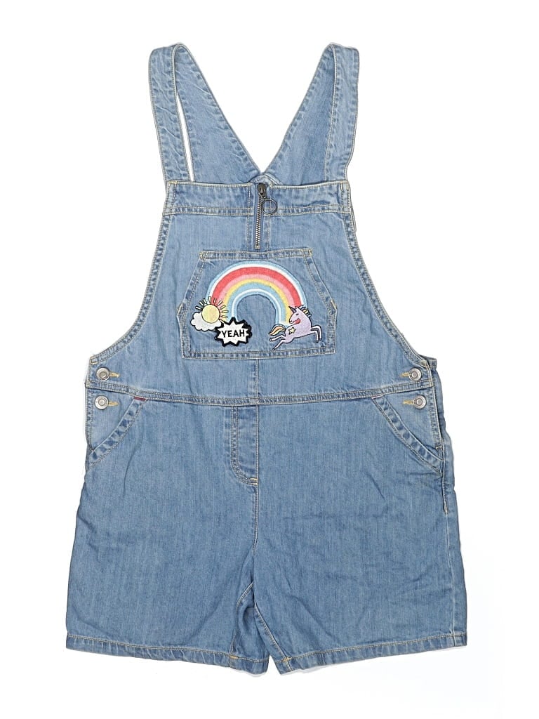 NEXT Pre-owned Kids' Overall Shorts In Blue
