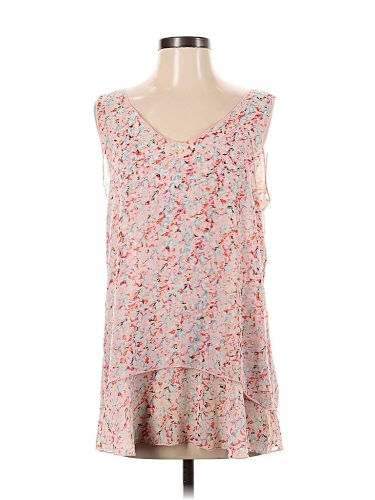 CABI Pre-owned Sleeveless Top Pink Sweetheart Neckline Tops