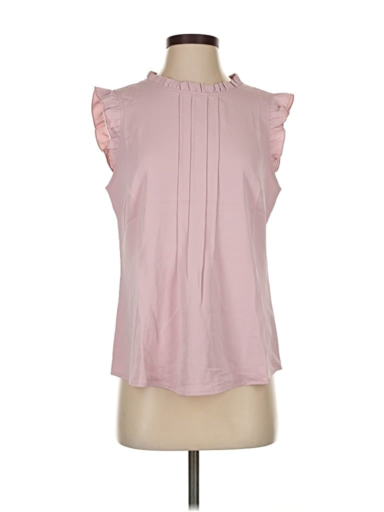 Pre-owned Allegra K Sleeveless Blouse In Pink