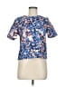 Mcginn 100% Polyester Blue Short Sleeve Blouse Size M - photo 1