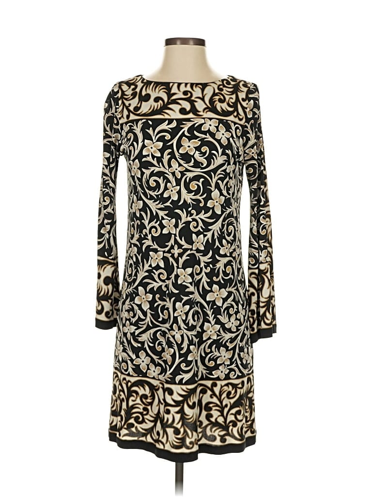 Pre-owned Nicole Miller Collection Cocktail Dress In Gold