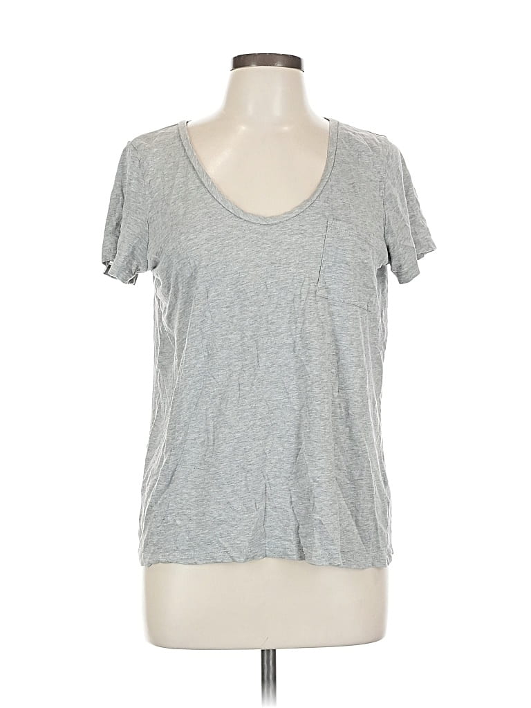 Pre-owned Caslon Short Sleeve T-shirt In Gray
