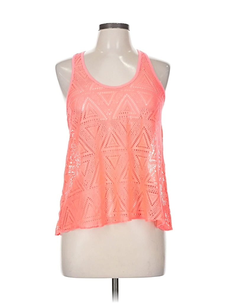 Click to view more detailed imagery on our partner's website Pre-owned Aéropostale Tank Top Orange Halter Neckline Tops