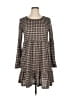 SO Houndstooth Brown Casual Dress Size XL - photo 1