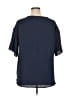 Shein Curve 100% Polyester Blue Short Sleeve Top Size 0X - photo 2