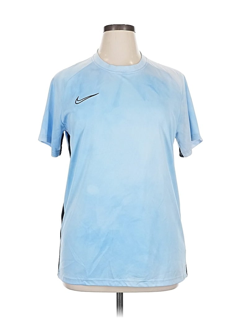 Pre-owned Nike Short Sleeve T-shirt In Blue