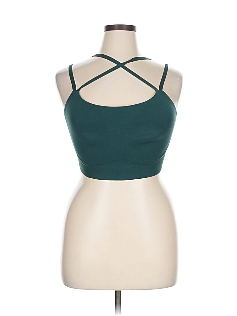 Pre-owned Offline By Aerie Tank Top Teal Halter Neckline Tops In Blue