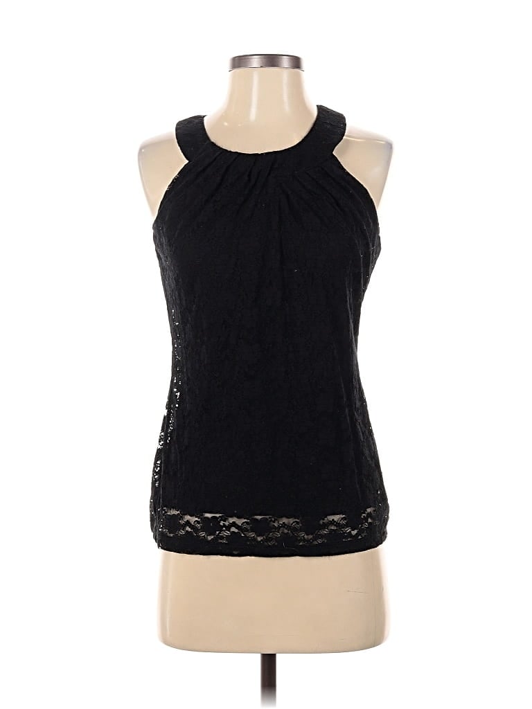 Pre-owned Versona Sleeveless Blouse In Black