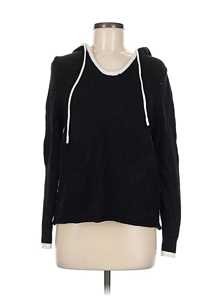 Pre-owned Joan Vass New York Pullover Sweater In Black