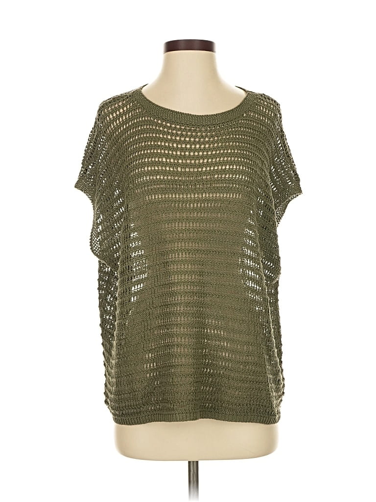 Pre-owned Max Studio Poncho In Green