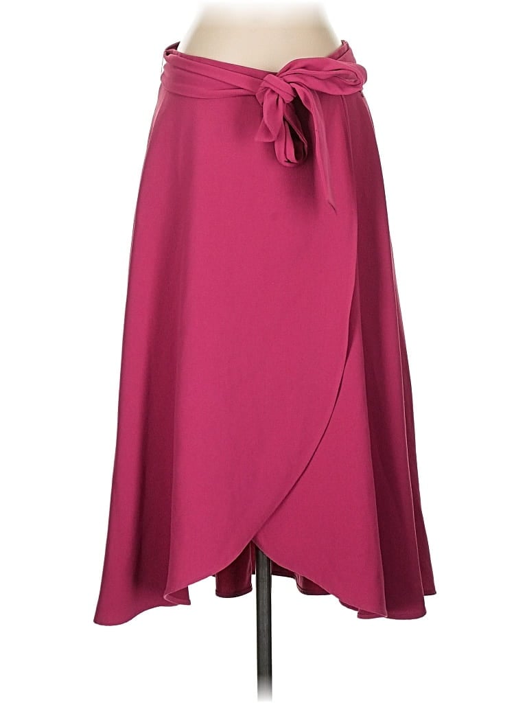 Pre-owned Ann Taylor Formal Skirt In Burgundy