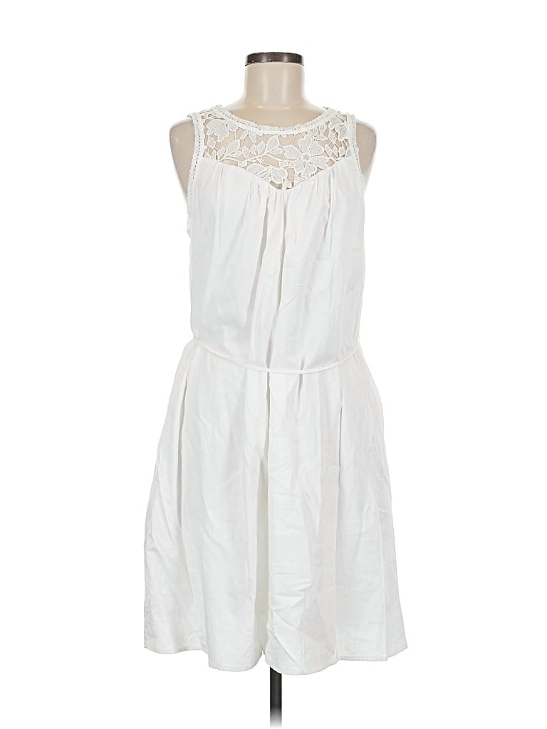 Pre-owned Knox Rose Casual Dress In White