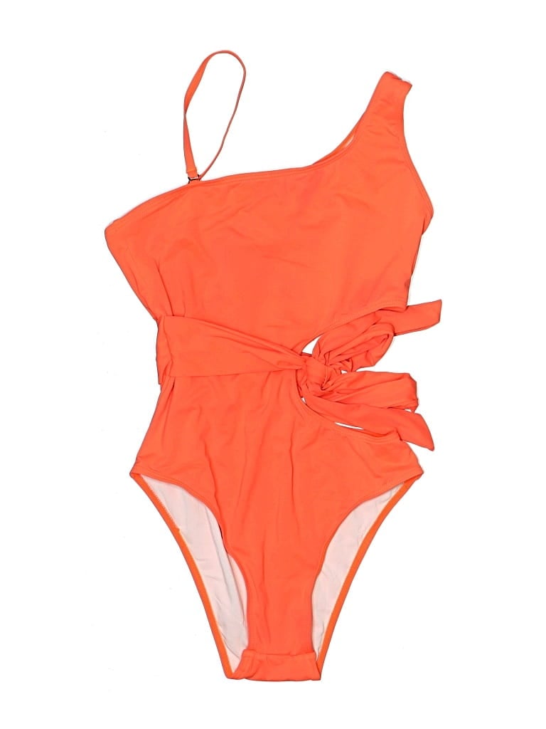 UNBRANDED Pre-owned One Piece Swimsuit In Orange