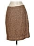 Yoana Baraschi Tweed Brown Tan Formal Skirt Size 2 - photo 2