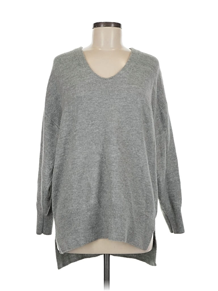 Pre-owned H&m Pullover Sweater In Gray