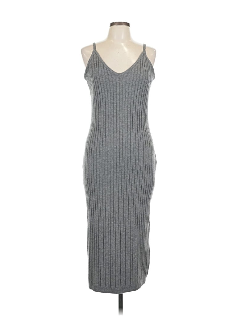 Pre-owned 7 For All Mankind Casual Dress In Gray