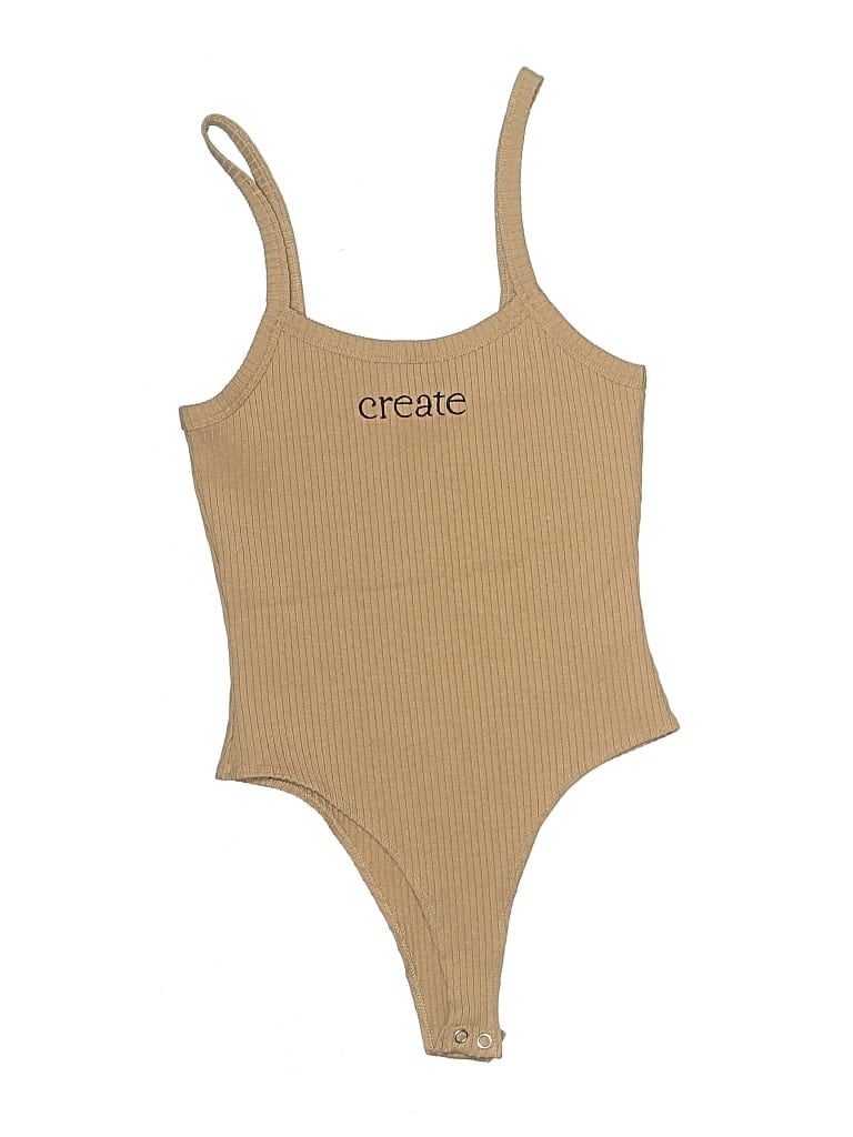 Pre-owned Forever 21 Bodysuit In Brown