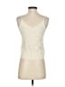Unbranded 100% Polyester Ivory Sleeveless Top Size S - photo 2