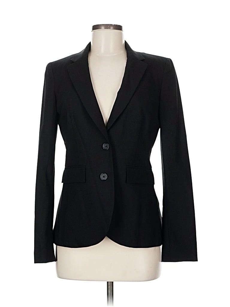Pre-owned Banana Republic Wool Blazer Jacket In Black