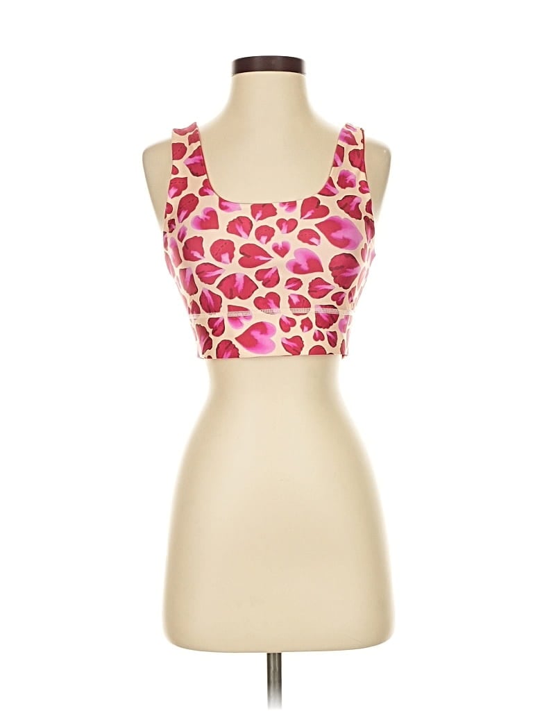 Click to view more detailed imagery on our partner's website Pre-owned Fabletics Sleeveless Top Pink Sweetheart Neckline Tops