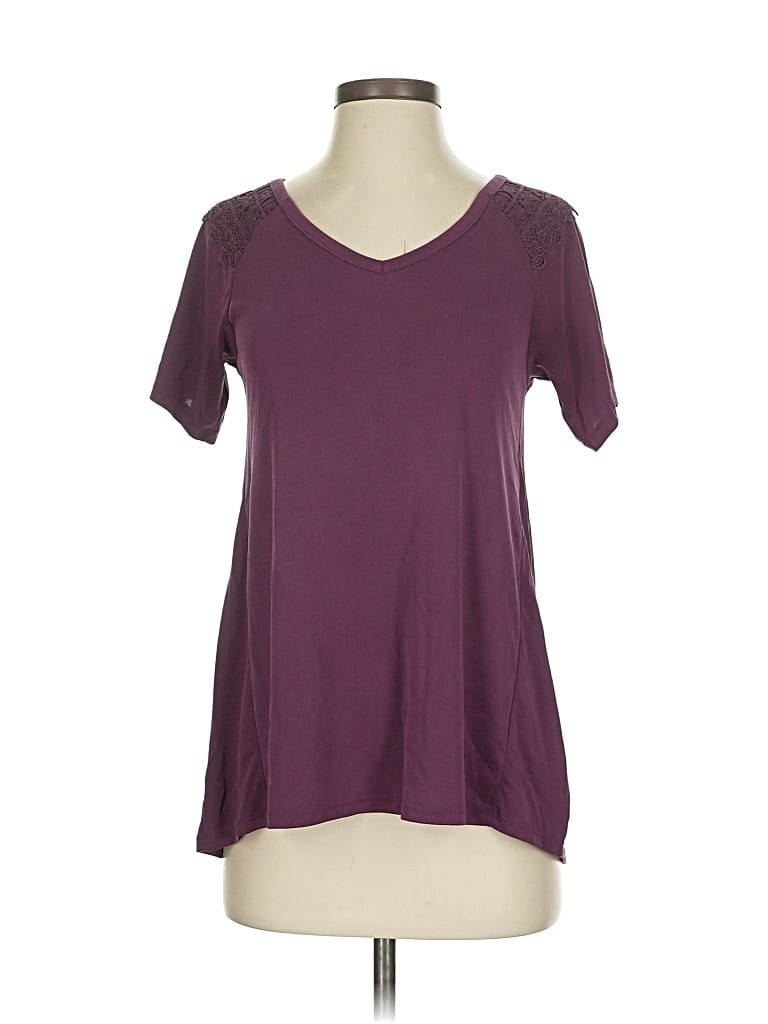 Pre-owned Blue Rain Short Sleeve T-shirt In Burgundy
