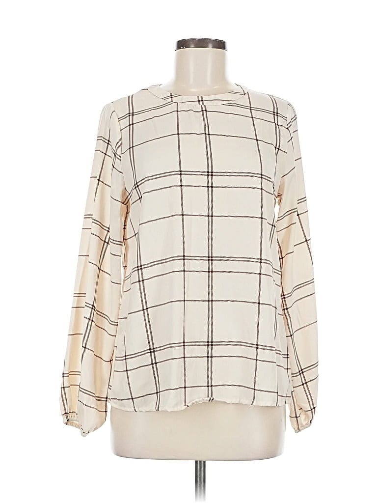 ANDREE BY UNIT Pre-owned Long Sleeve Blouse In White