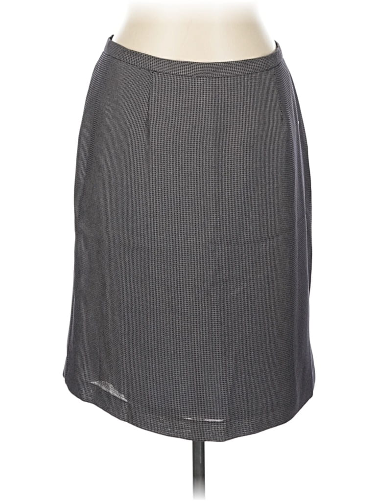 Pre-owned Villager By Liz Claiborne Formal Skirt In Gray