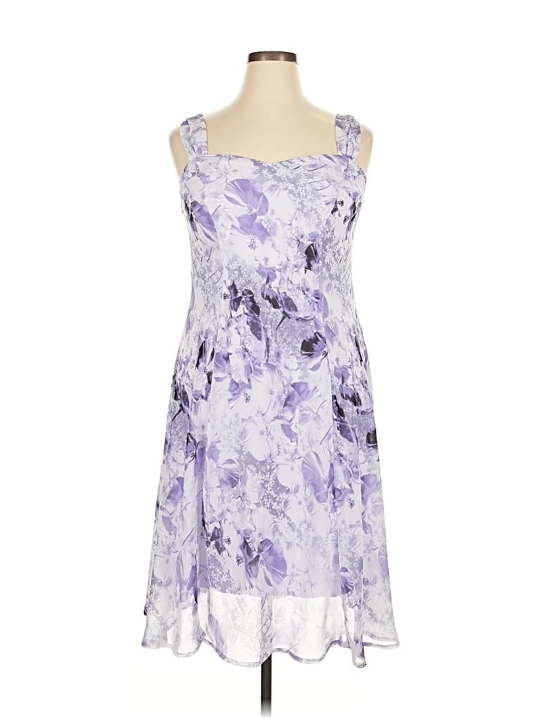 Pre-owned Dressbarn Cocktail Dress In Purple