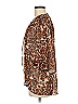 Unbranded Animal Print Brown 3/4 Sleeve Blouse Size M - photo 5