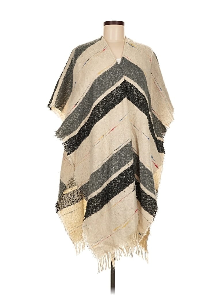 Pre-owned Do Everything In Love Poncho In Brown