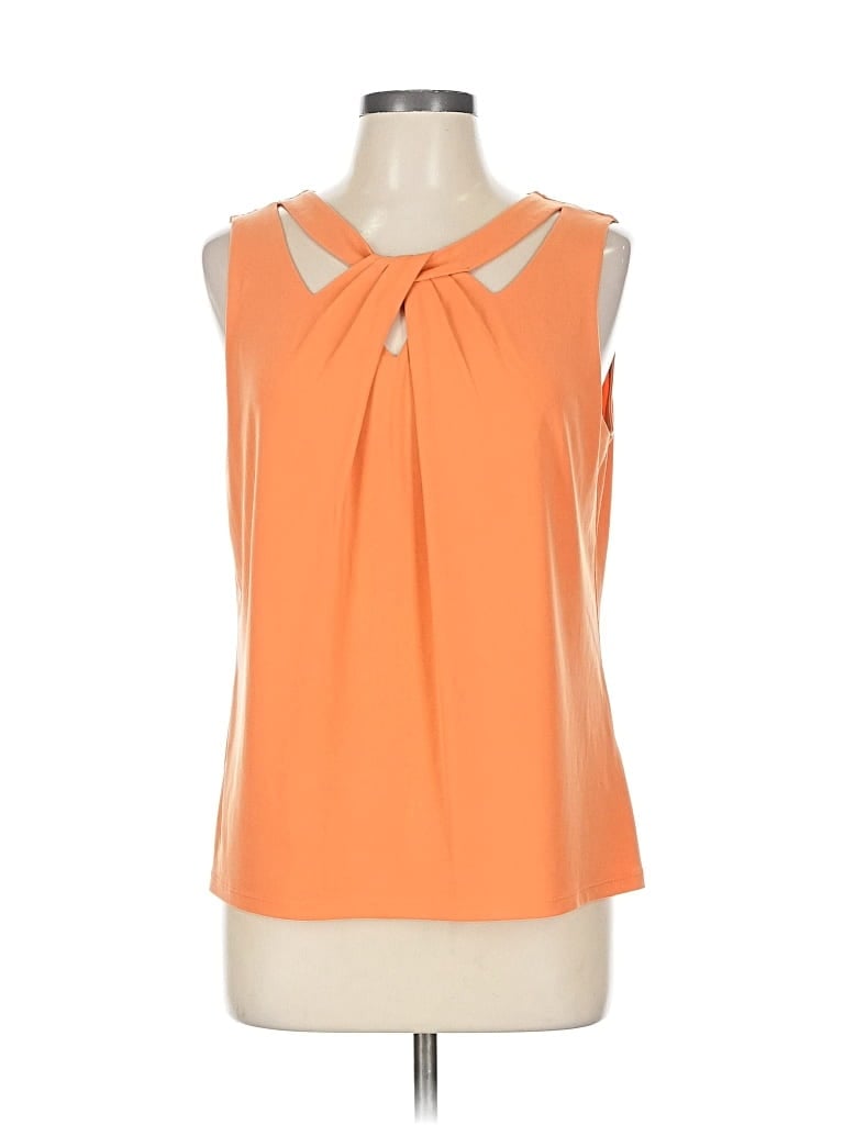 NINE WEST Pre-owned Sleeveless Blouse In Orange