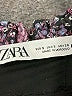Zara Floral Black Purple Skort Size S - photo 3