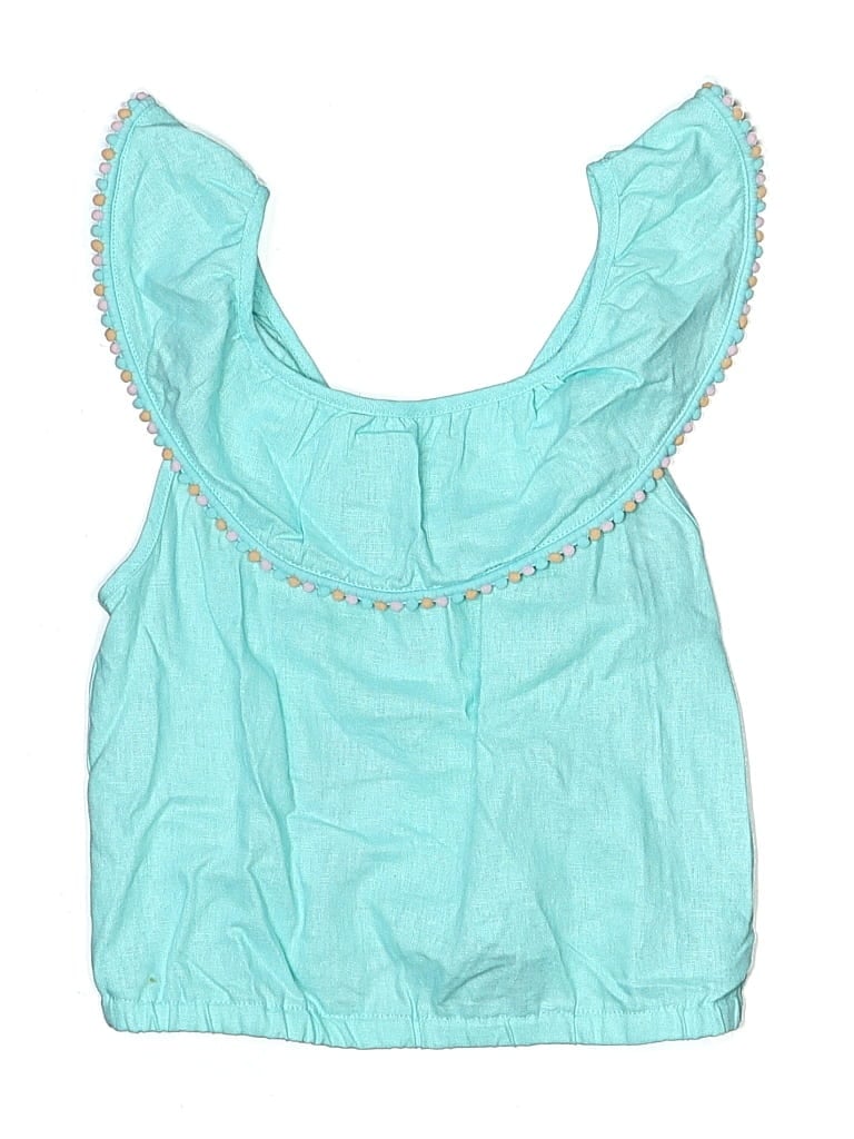 Pre-owned Tommy Bahama Kids' Sleeveless Blouse In Blue