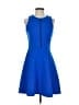 MICHAEL Michael Kors Solid Blue Cocktail Dress Size 4 - photo 1