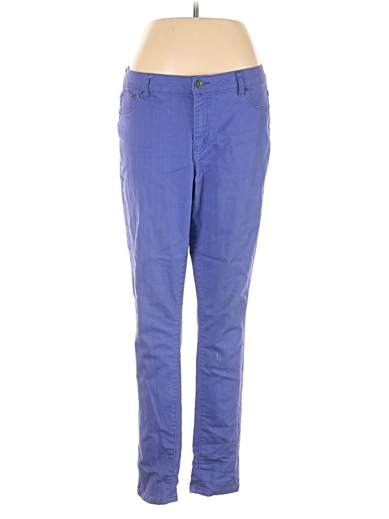 Pre-owned Ashley Stewart Jeggings In Blue