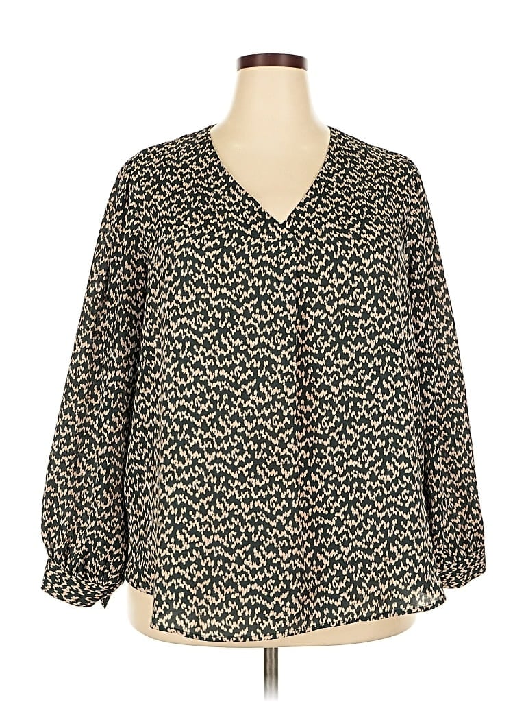 LUSH Pre-owned Long Sleeve Blouse In Black