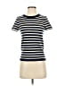 J.Crew Collection Stripes Blue Short Sleeve Turtleneck Size XXS - photo 1