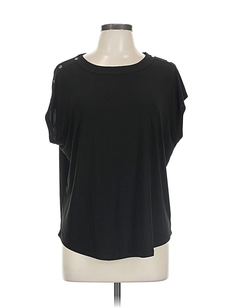 Pre-owned Jones New York Short Sleeve T-shirt In Black