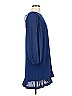 Halston Heritage 100% Polyester Solid Blue Casual Dress Size 8 - photo 4