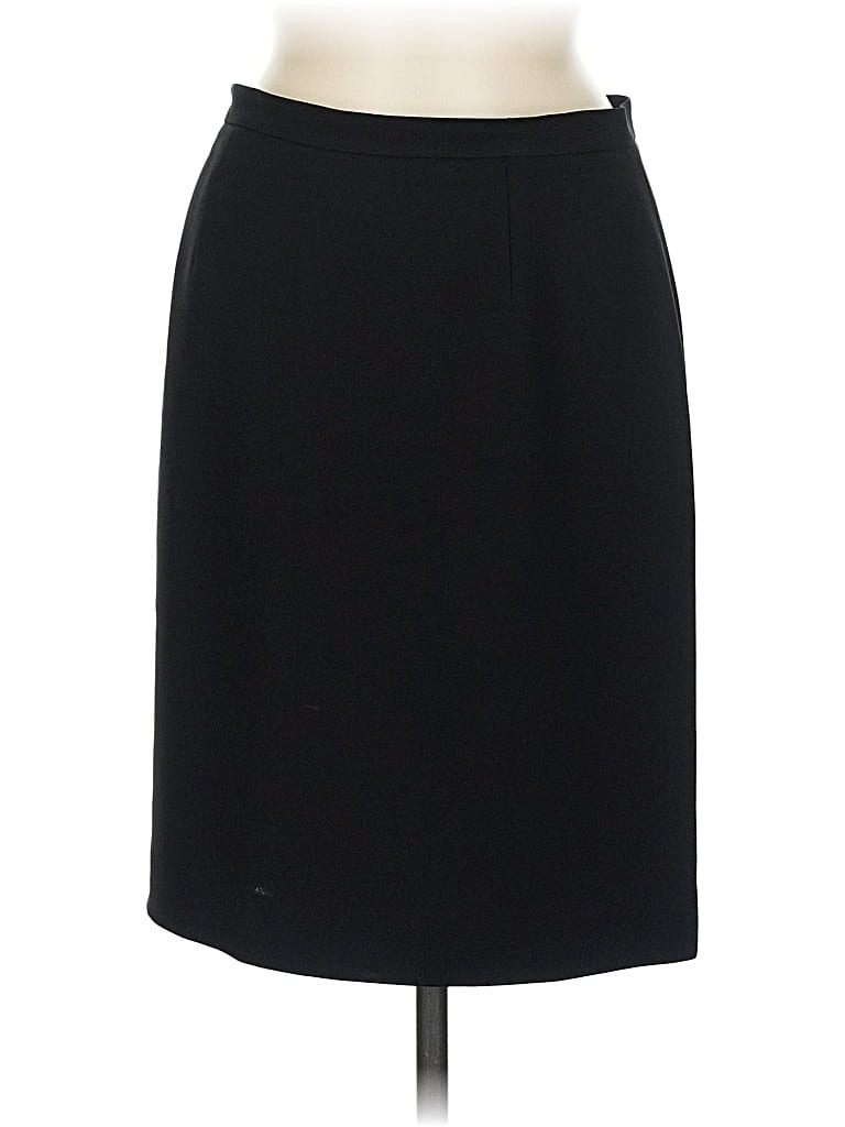 Pre-owned Petite Sophisticate Formal Skirt In Black