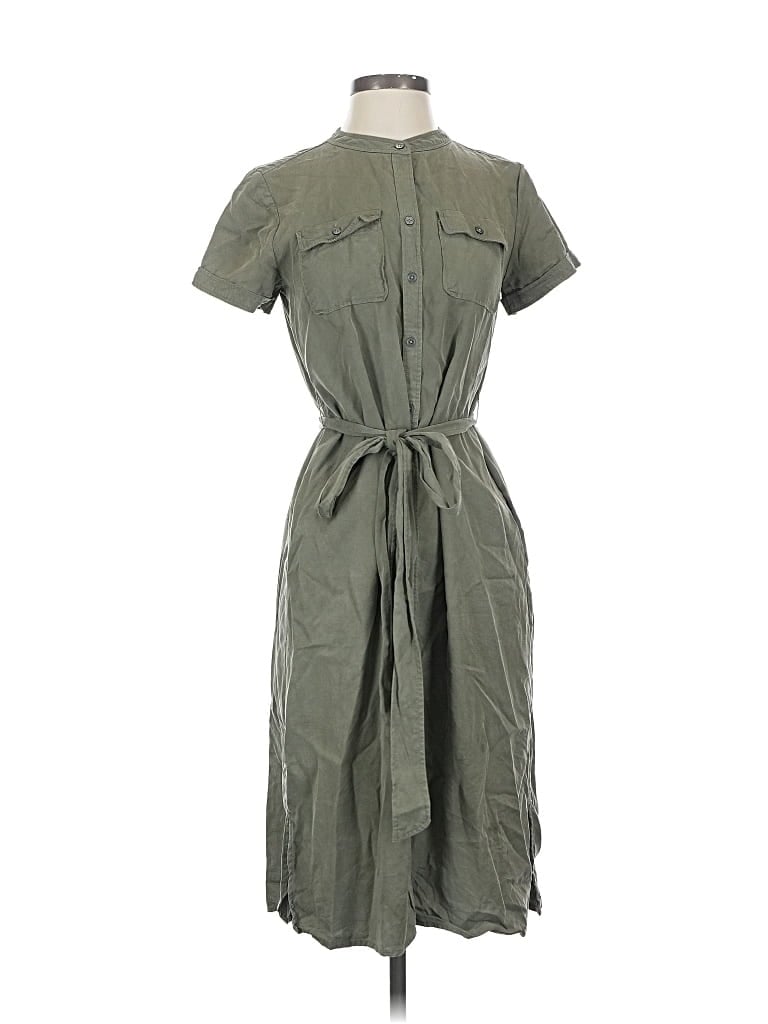 Pre-owned Ann Taylor Loft Casual Dress In Green