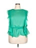 Susie Rose 100% Polyester Green Sleeveless Blouse Size 19 - photo 1