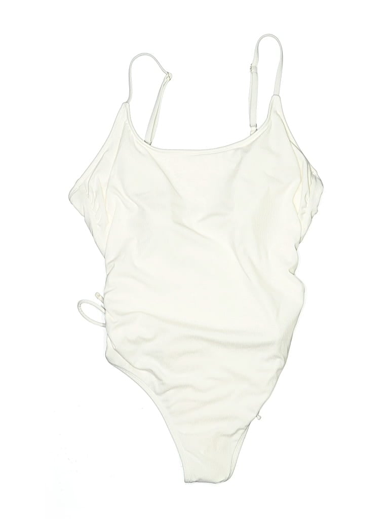 Pre-owned Shade & Shore Bodysuit In White