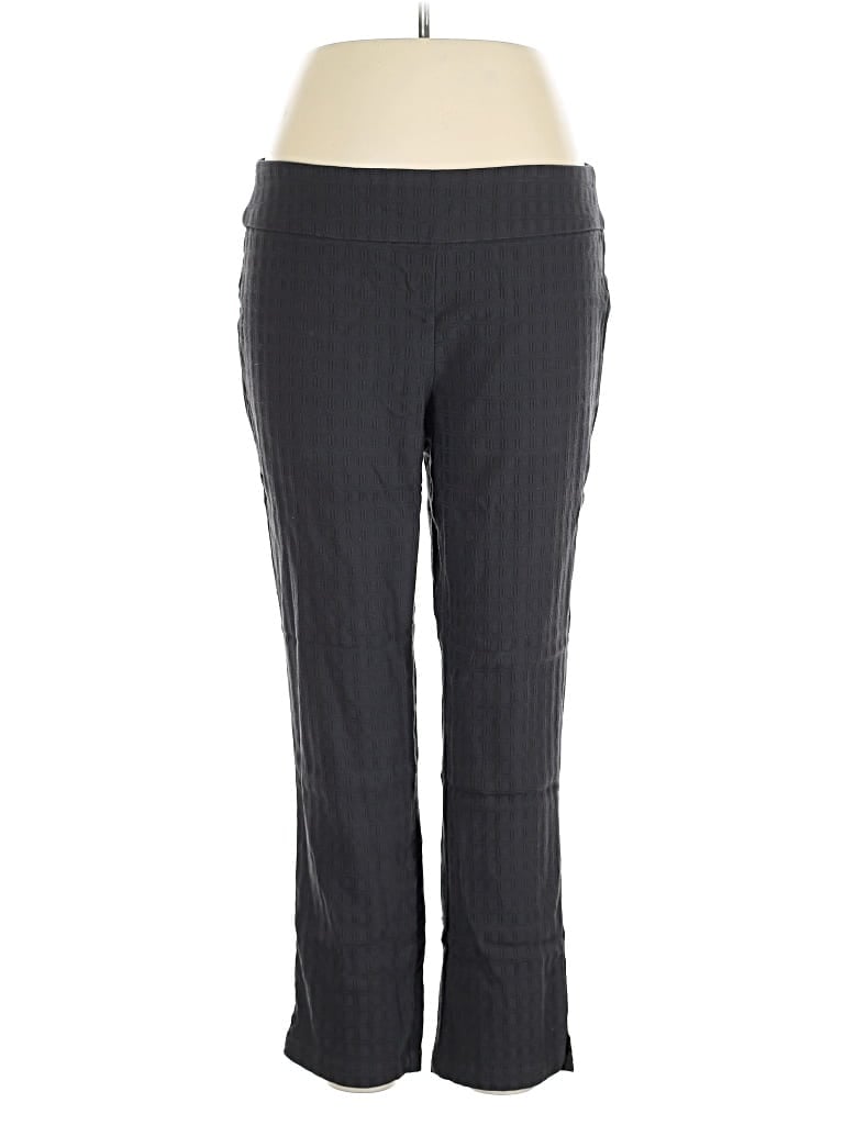 Pre-owned Roz & Ali Dress Pants In Gray