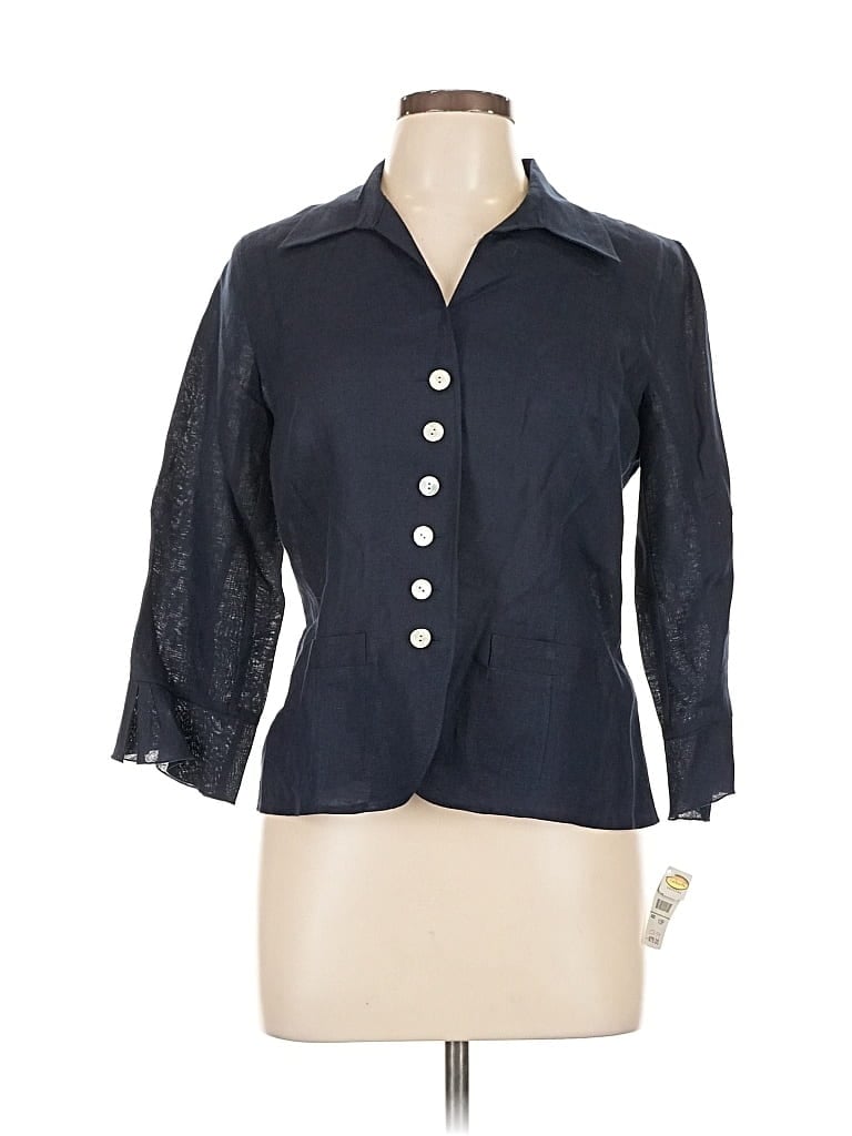 Talbots Blazer Jacket In Blue